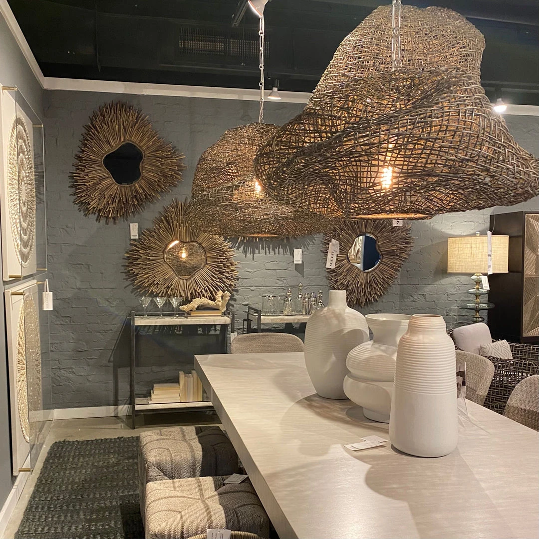 Palecek Andorra Pendant Large Grey New Arrivals 3 Palecek Andorra Pendant Large Grey New Arrivals