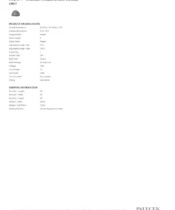 Palecek Andorra Pendant Large Grey New Arrivals 9 Palecek Andorra Pendant Large Grey New Arrivals