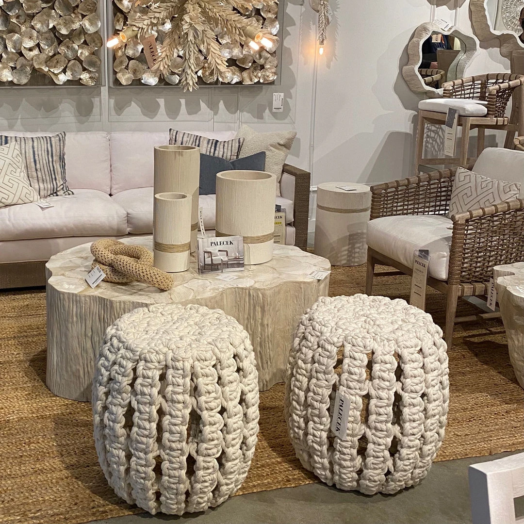 Palecek New Arrivals Annabel Hassock 3 Palecek New Arrivals Annabel Hassock