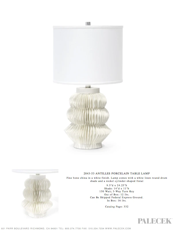 Palecek Antilles Table Lamp 7 Palecek Antilles Table Lamp