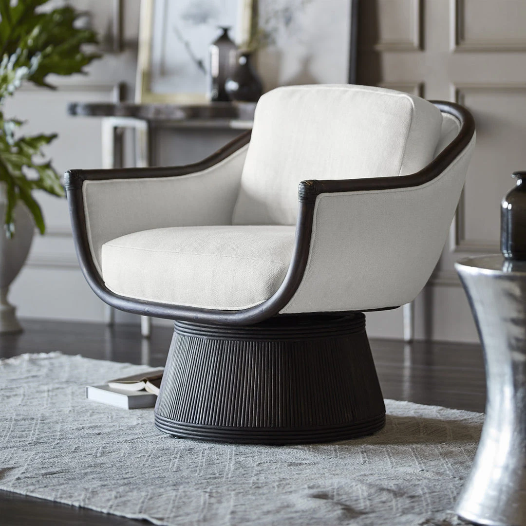 Palecek Baldwin Swivel Lounge Chair New Arrivals 2 Palecek Baldwin Swivel Lounge Chair New Arrivals