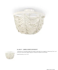 Palecek Cabrillo Semi Flushmount New Arrivals