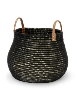Palecek Cairo Basket Black Two Sizes New Arrivals