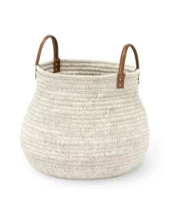 Palecek Cairo Basket White Two Sizes
