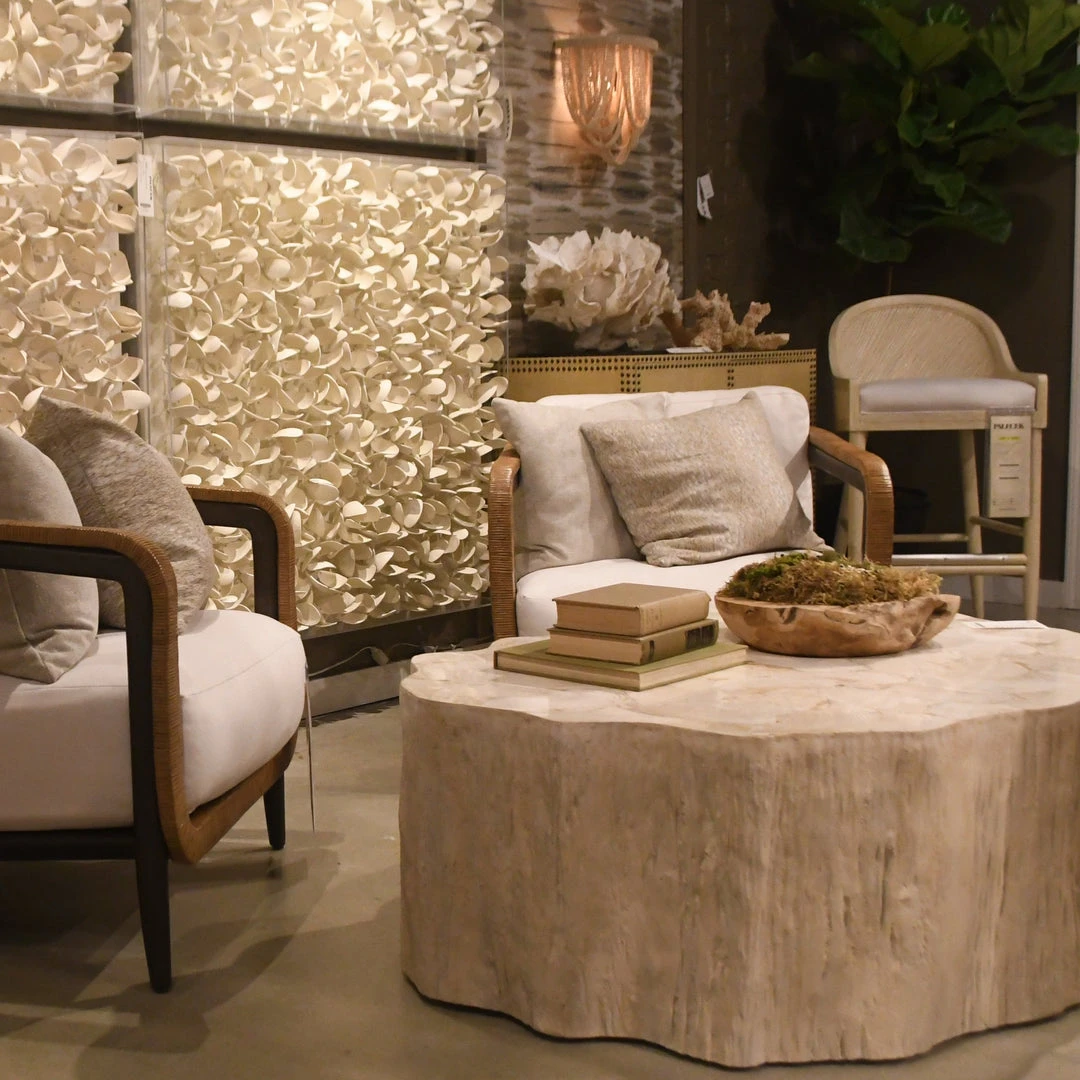 Palecek New Arrivals Camilla Fossilized Clam Coffee Table 5 Palecek New Arrivals Camilla Fossilized Clam Coffee Table