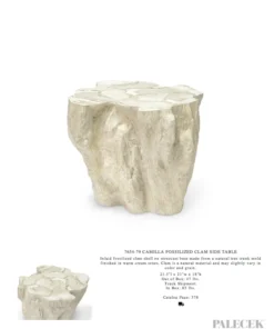 Palecek New Arrivals Camilla Fossilized Clam Side Table 11 Palecek New Arrivals Camilla Fossilized Clam Side Table