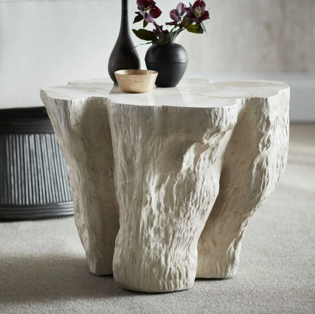 Palecek New Arrivals Camilla Fossilized Clam Side Table 2 Palecek New Arrivals Camilla Fossilized Clam Side Table
