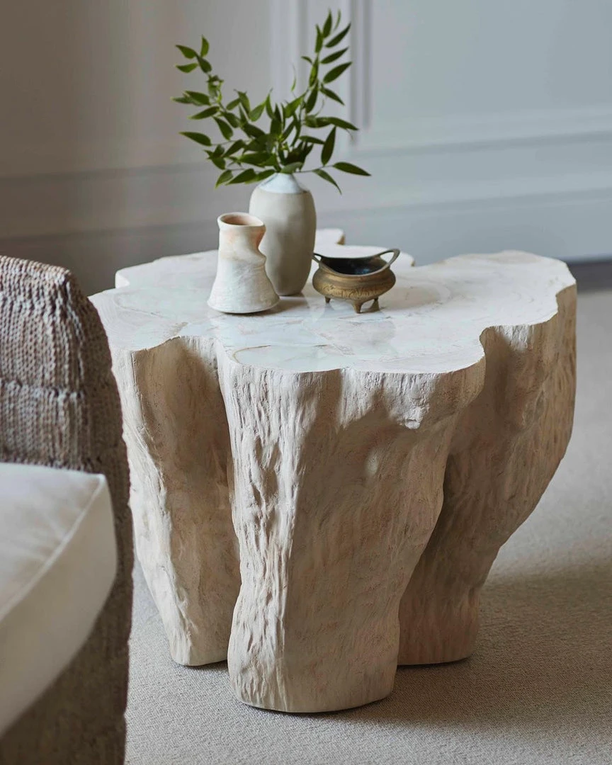 Palecek New Arrivals Camilla Fossilized Clam Side Table 3 Palecek New Arrivals Camilla Fossilized Clam Side Table