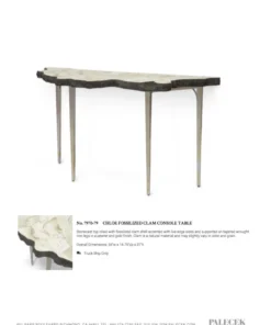 Palecek New Arrivals Chloe Fossil Clam Console Table