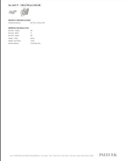 Palecek Cielo Wall Decor New Arrivals 6 Palecek Cielo Wall Decor New Arrivals