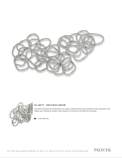 Palecek Cielo Wall Decor New Arrivals 5 Palecek Cielo Wall Decor New Arrivals