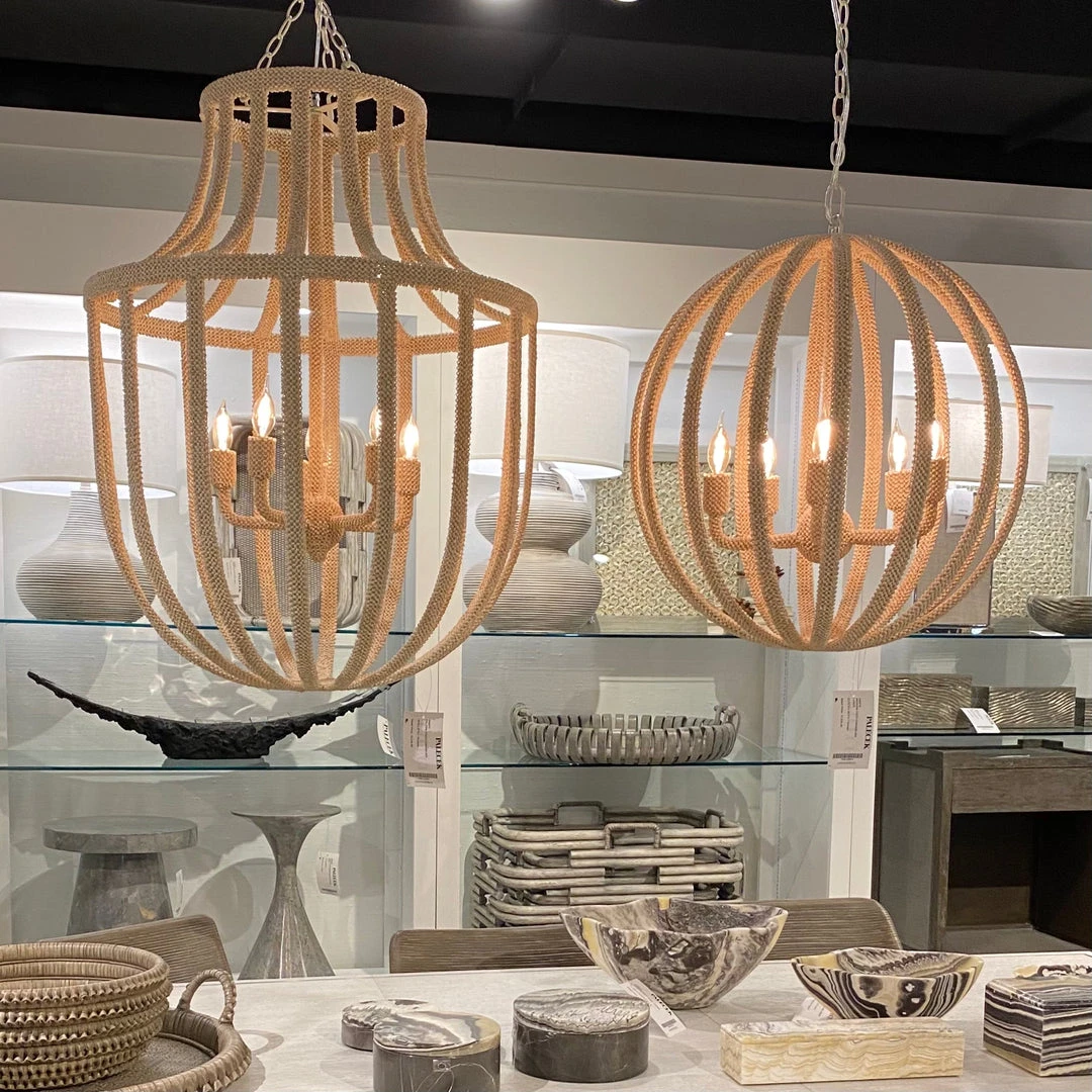 Palecek New Arrivals Paloma Coco Chandelier 4 Palecek New Arrivals Paloma Coco Chandelier