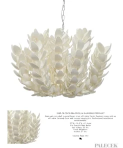 Palecek Coco Magnolia Hanging Pendant 13 Palecek Coco Magnolia Hanging Pendant