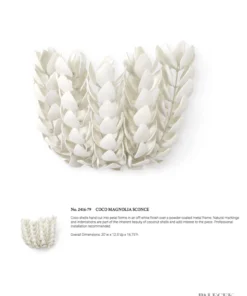 Palecek Coco Magnolia Sconce New Arrivals 9 Palecek Coco Magnolia Sconce New Arrivals