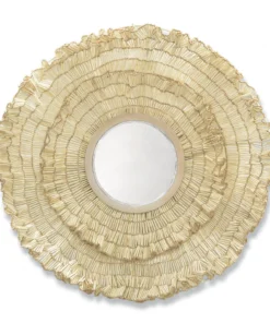 Palecek Coco Ruffle Mirror