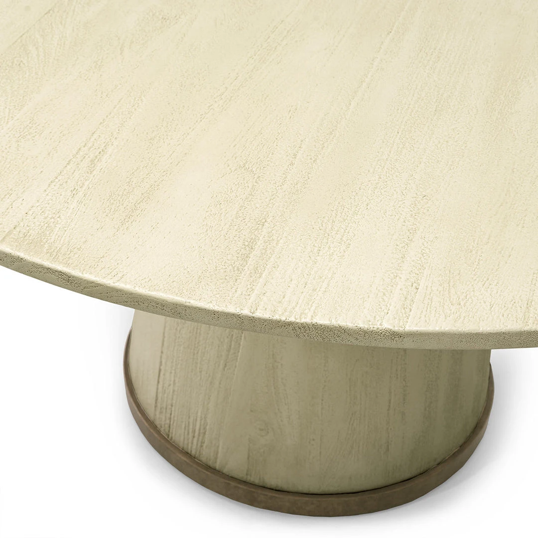 Palecek Conrad Dining Table Vintage White And Gold New Arrivals 3 Palecek Conrad Dining Table Vintage White And Gold New Arrivals