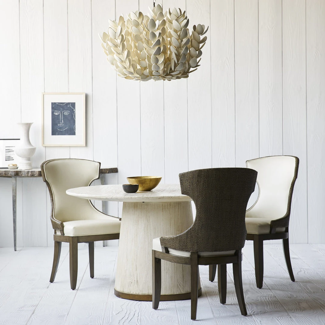 Palecek Conrad Dining Table Vintage White And Gold New Arrivals 2 Palecek Conrad Dining Table Vintage White And Gold New Arrivals