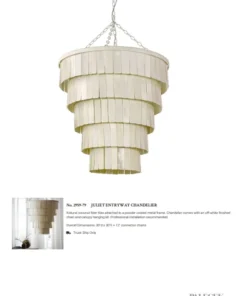 Palecek New Arrivals Juliet Entryway Chandelier 10 Palecek New Arrivals Juliet Entryway Chandelier