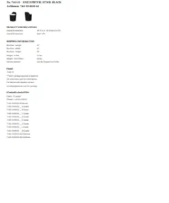 Palecek Enzo Swivel Stool Black New Arrivals