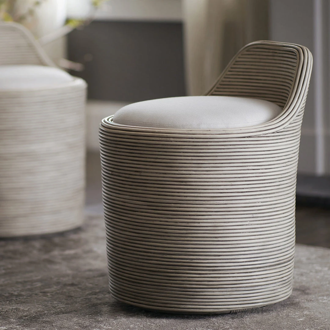 Palecek Enzo Swivel Stool Whitewash New Arrivals 2 Palecek Enzo Swivel Stool Whitewash New Arrivals