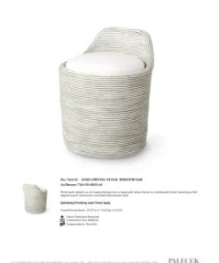 Palecek Enzo Swivel Stool Whitewash New Arrivals 8 Palecek Enzo Swivel Stool Whitewash New Arrivals