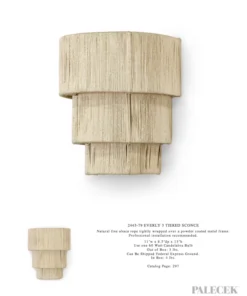 Palecek Everly 3 Tiered Sconce 10 Palecek Everly 3 Tiered Sconce