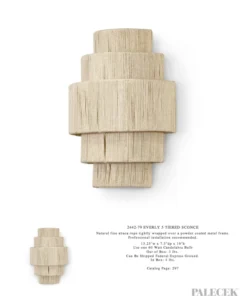 Palecek Everly 5 Tiered Sconce New Arrivals 7 Palecek Everly 5 Tiered Sconce New Arrivals