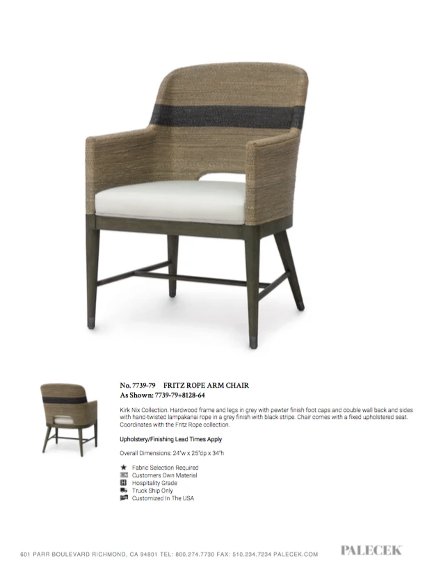 Palecek Fritz Rope Armchair 3 Palecek Fritz Rope Armchair