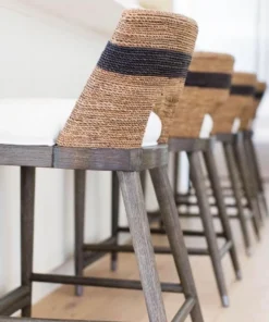 Palecek Fritz Rope Counter Stool