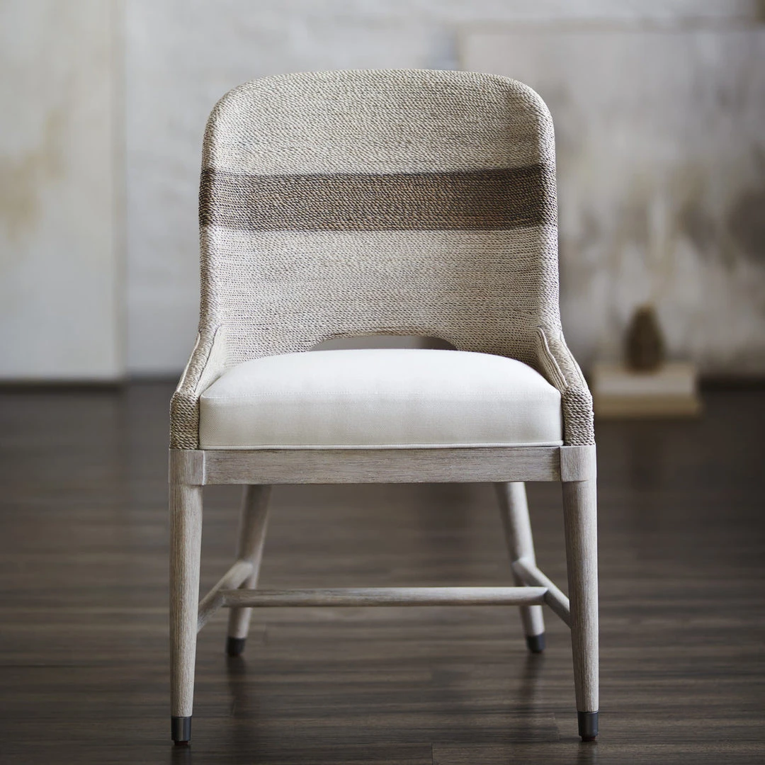 Palecek Fritz Rope Side Chair Fog White New Arrivals 3 Palecek Fritz Rope Side Chair Fog White New Arrivals