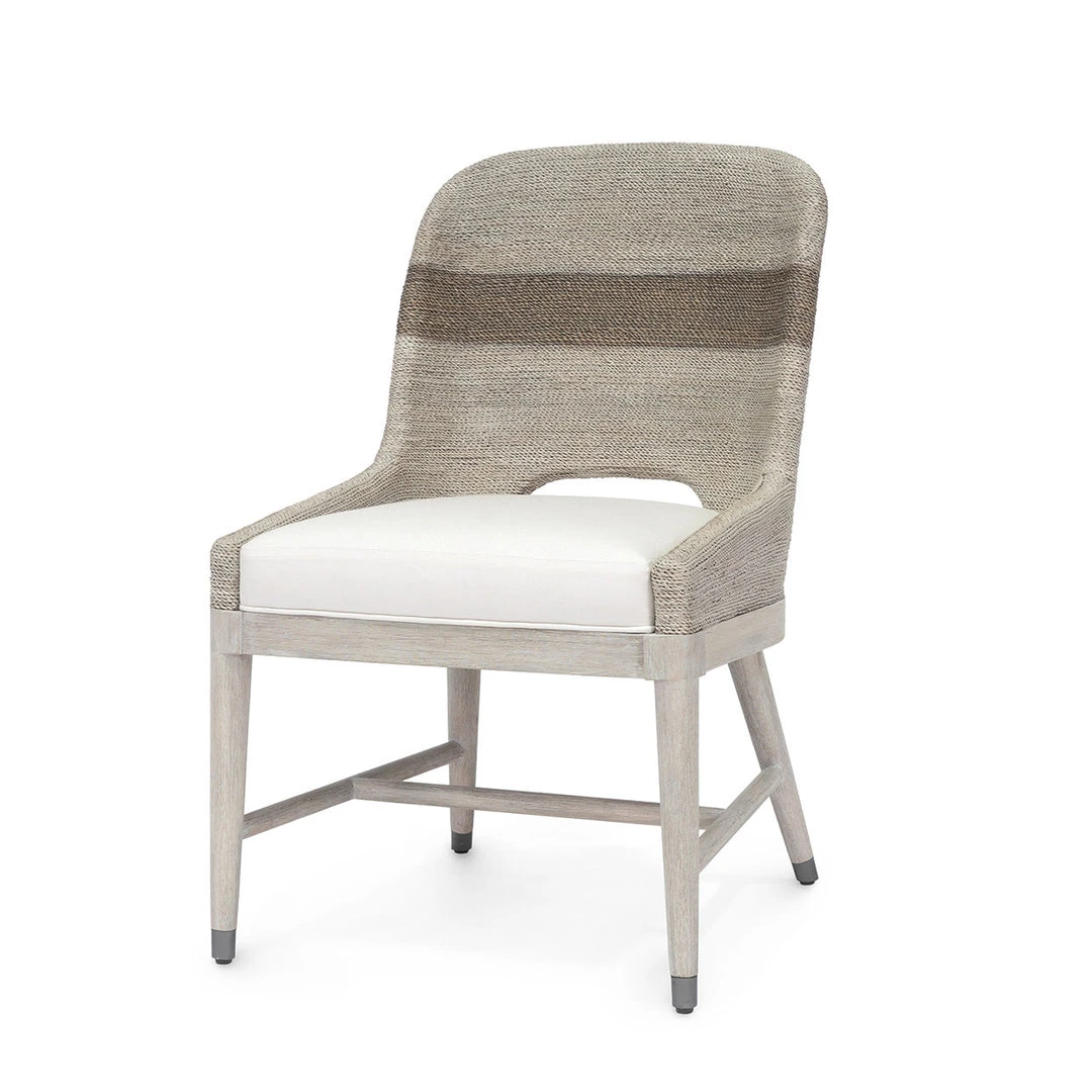 Palecek Fritz Rope Side Chair Fog White New Arrivals 1 Palecek Fritz Rope Side Chair Fog White New Arrivals