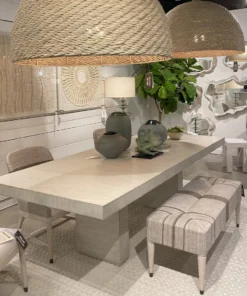 Palecek Fritz Rope Bench Fog White New Arrivals