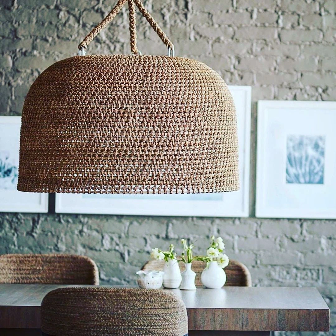 Palecek New Arrivals Green Oaks Pendant Natural Oversized 2 Palecek New Arrivals Green Oaks Pendant Natural Oversized