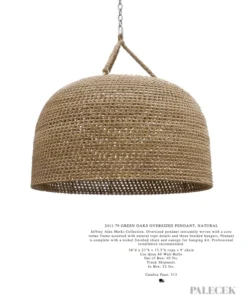 Palecek New Arrivals Green Oaks Pendant Natural Oversized 9 Palecek New Arrivals Green Oaks Pendant Natural Oversized