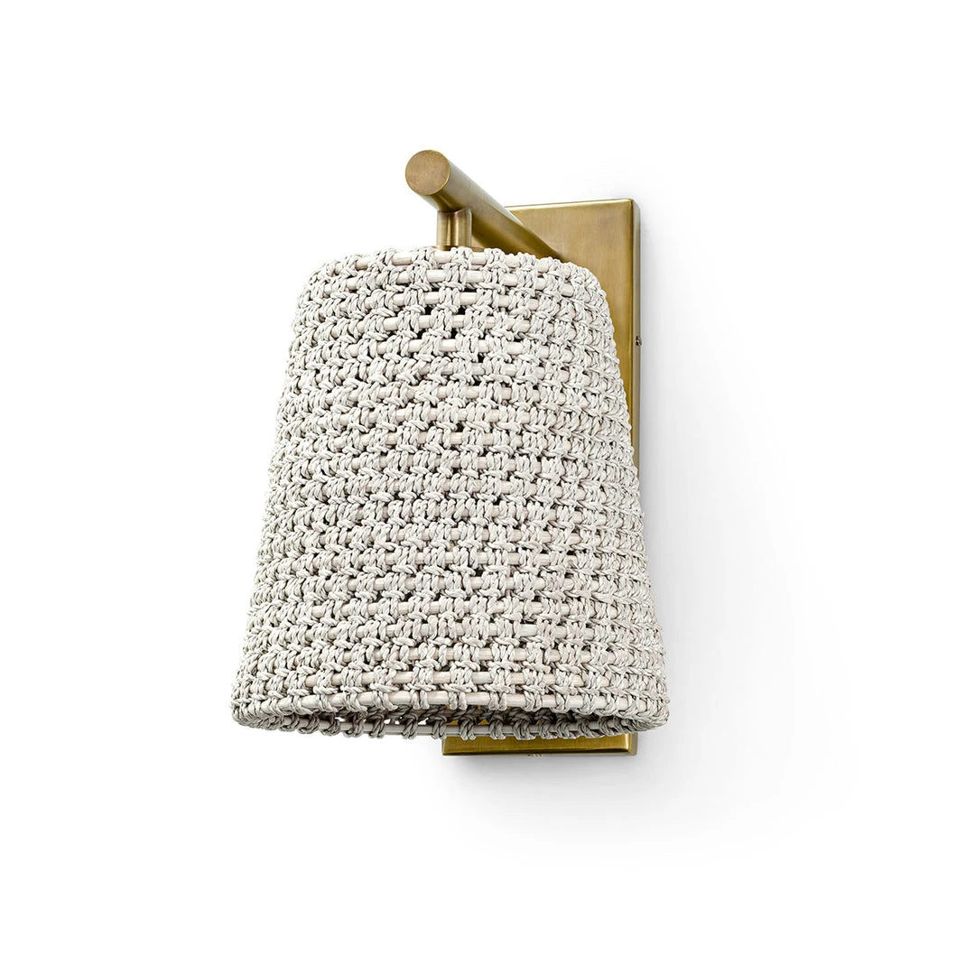 Palecek New Arrivals Green Oaks Sconce Whitesand And Brass 1 Palecek New Arrivals Green Oaks Sconce Whitesand And Brass