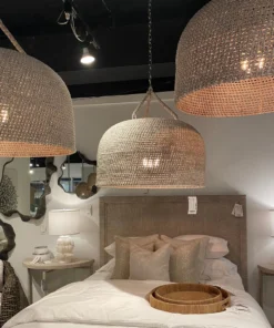 Palecek Green Oaks Pendant White Sand Oversized New Arrivals 5 Palecek Green Oaks Pendant White Sand Oversized New Arrivals