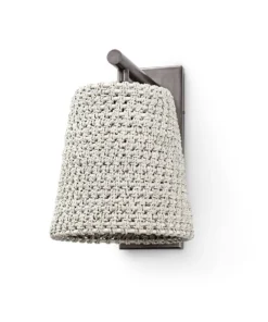 Palecek Green Oaks Sconce Whitesand And Bronze