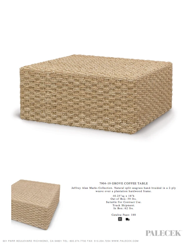 Palecek New Arrivals Grove Coffee Table 3 Palecek New Arrivals Grove Coffee Table