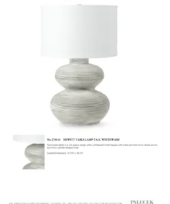 Palecek Hewitt Table Lamp Tall Whitewash New Arrivals 10 Palecek Hewitt Table Lamp Tall Whitewash New Arrivals