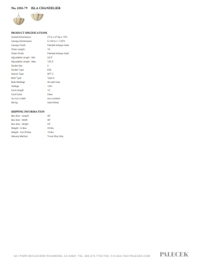 Palecek New Arrivals Isla Chandelier 7 Palecek New Arrivals Isla Chandelier