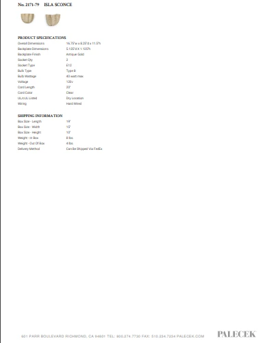 Palecek New Arrivals Isla Sconce 4 Palecek New Arrivals Isla Sconce