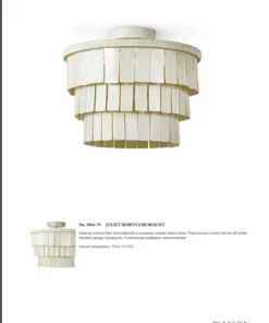 Palecek Juliet Semi Flush 8 Palecek Juliet Semi Flush