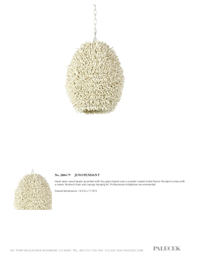 Palecek Juno Pendant 6 Palecek Juno Pendant