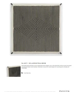 Palecek Kuba Acrylic Wall Decor New Arrivals