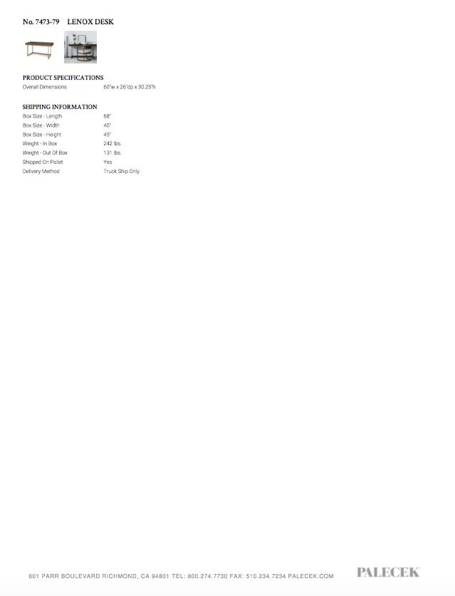 Palecek New Arrivals Lenox Desk 7 Palecek New Arrivals Lenox Desk