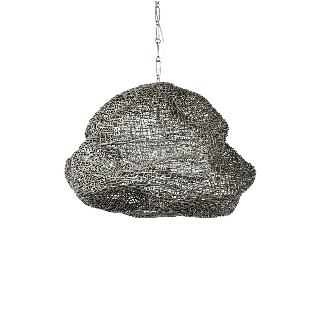 Palecek Andorra Pendant Medium Grey 1 Palecek Andorra Pendant Medium Grey
