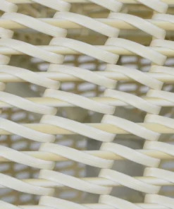 Palecek New Arrivals Outdoor Open Weave Wicker Swivel Stool White