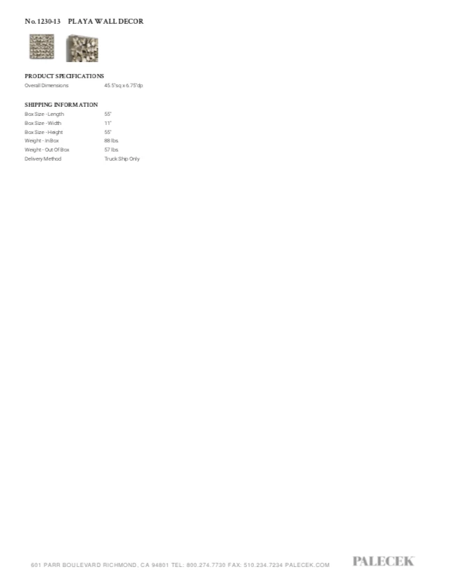 Palecek New Arrivals Playa Wall Decor 8 Palecek New Arrivals Playa Wall Decor