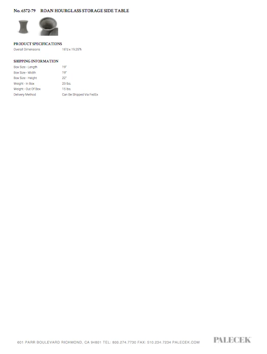 Palecek New Arrivals Roan Drum Side Table 4 Palecek New Arrivals Roan Drum Side Table