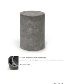 Palecek New Arrivals Roan Drum Side Table 6 Palecek New Arrivals Roan Drum Side Table